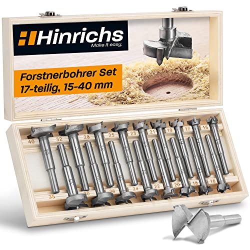 Hinrichs Forstnerbohrer Set 17 teilig im...