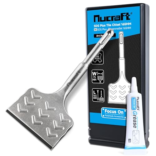 Nucraft SDS-Plus Fliesenmeißel, 165 mm x 75...