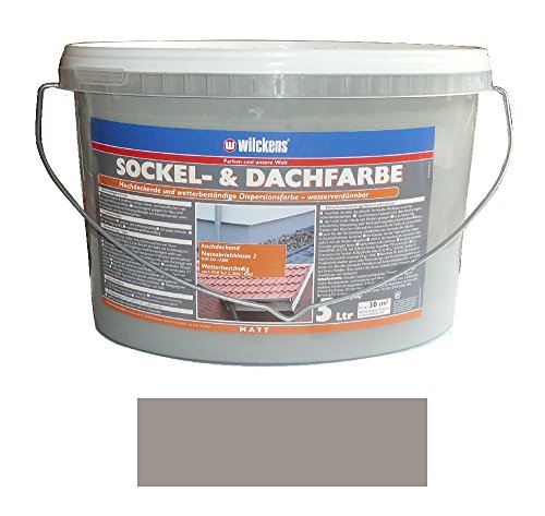 Wilckens 5 L. Sockel- & Dachfarbe, Steingrau...