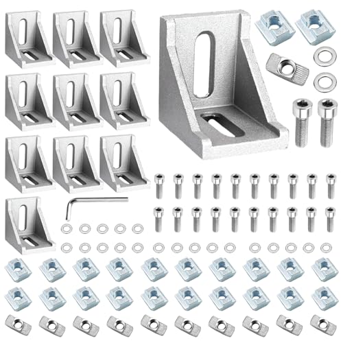10stk Aluprofil Winkel 40x40mm...