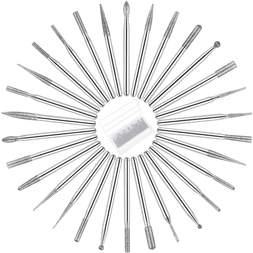 30 Pcs Diamant Schleifstift 3mm, 150 Grit...