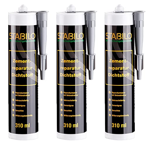 3x Zementreparatur Dichtstoff 310ml |...
