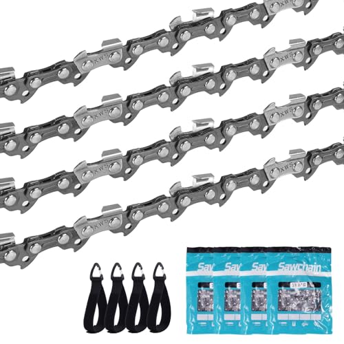 ONEVAN 4er Pack Sägeketten 40 cm, 3/8' 56 TG...