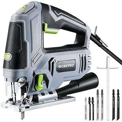 WORKPRO Stichsäge 850W, 3000 SPM mit 6...