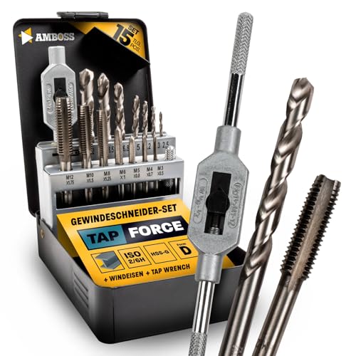 Gewindeschneider Set Metrisch, M3 - M12,...