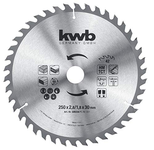 kwb Bau-Kreissägeblatt 250 x 30 Sägeblatt...