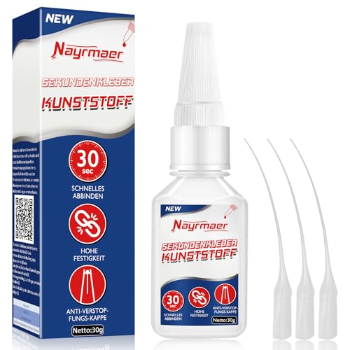 Nayrmaer Kunststoffkleber Extra Stark, 30g...