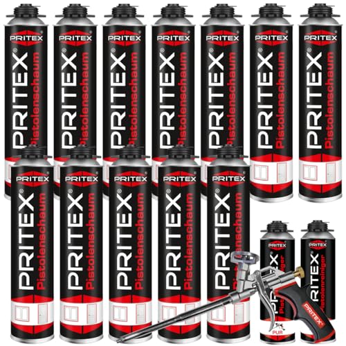 PRITEX – Bauschaum MEGA Set aus 12 x 750 ml...