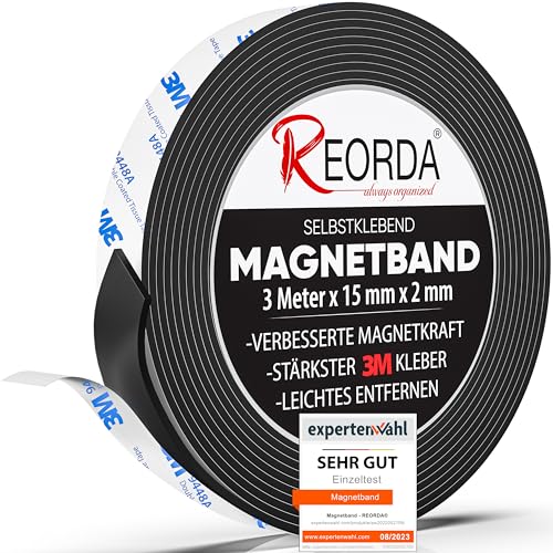 REORDA® Magnetband selbstklebend stark -...