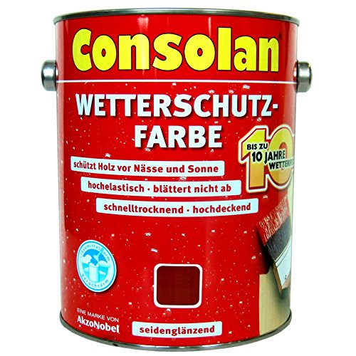 2,5 Liter Consolan Wetterschutzfarbe braun...