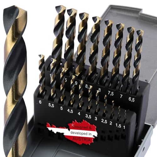 WELIQU 1-10mm Spiralbohrer Set HSS-G+...