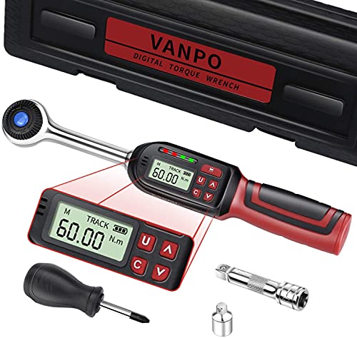 VANPO Digitaler Drehmomentschlüssel 3/8 Zoll...