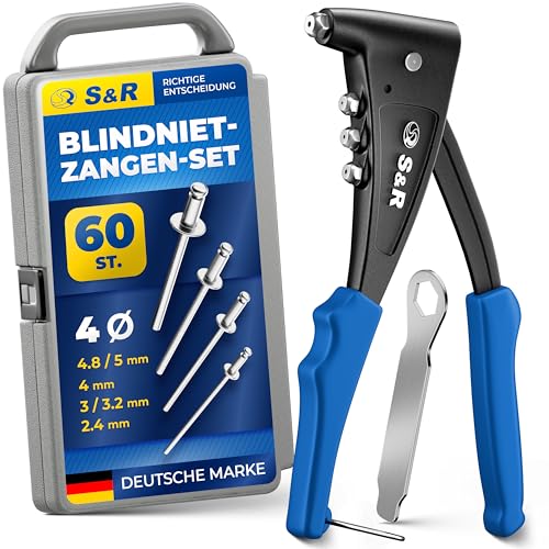S&R Nietzangen-Set für Aluminium, Stahl &...