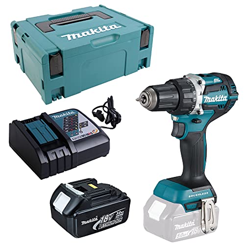 Makita DDF484RF1J Akku-Bohrschrauber 18V /...