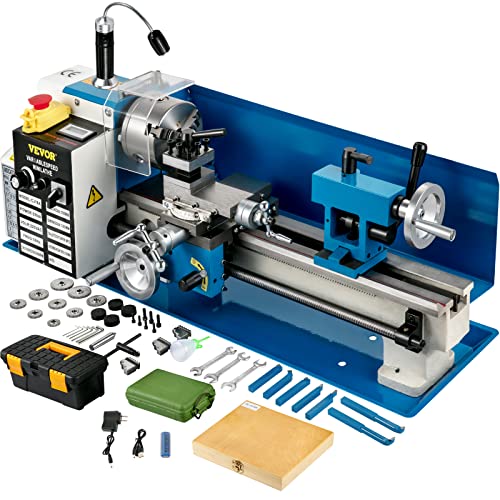 VEVOR Mini Drehmaschine 550 W, Metall Mini...
