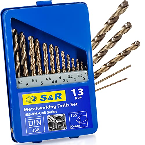 S&R Metallbohrer-Set 1,5-6,5 mm, 13-tlg....