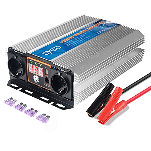 BYGD Spannungswandler 1000W/2000W 12V auf...