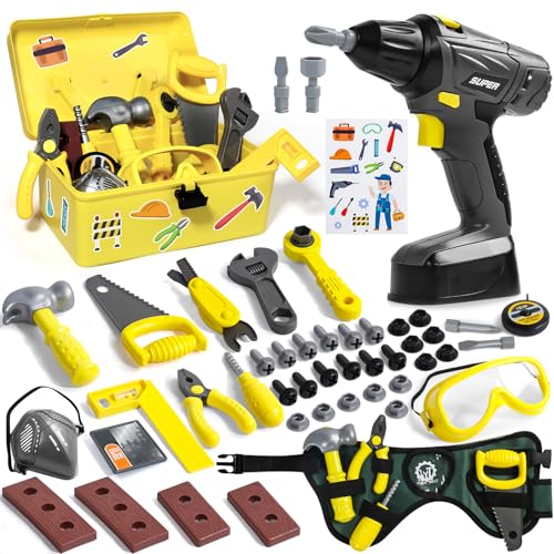 TONZE Montessori Werkzeugkoffer Kinder ab 3 4...