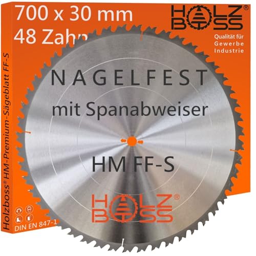 Holzboss ® HM-Sägeblatt 48 x Zahn FF-S 700...