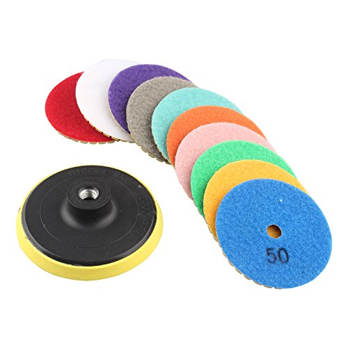 HALJIA Diamant-Polierpads 80mm, mit...