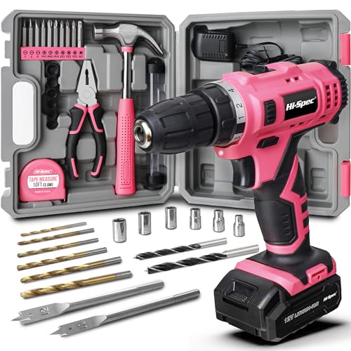 Hi-Spec 30-tlg. Frauen Werkzeugkoffer mit 12V...