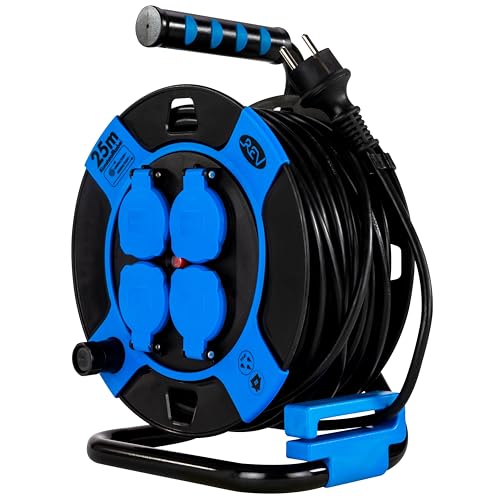 REV Kabeltrommel, IP44, Outdoor, 4...