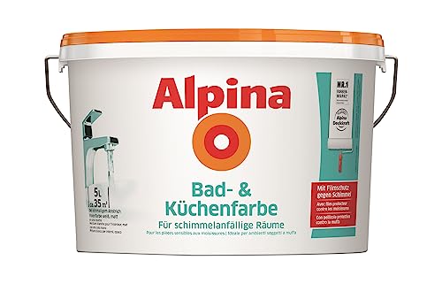 Alpina Bad- und Küchenfarbe in weiß matt...